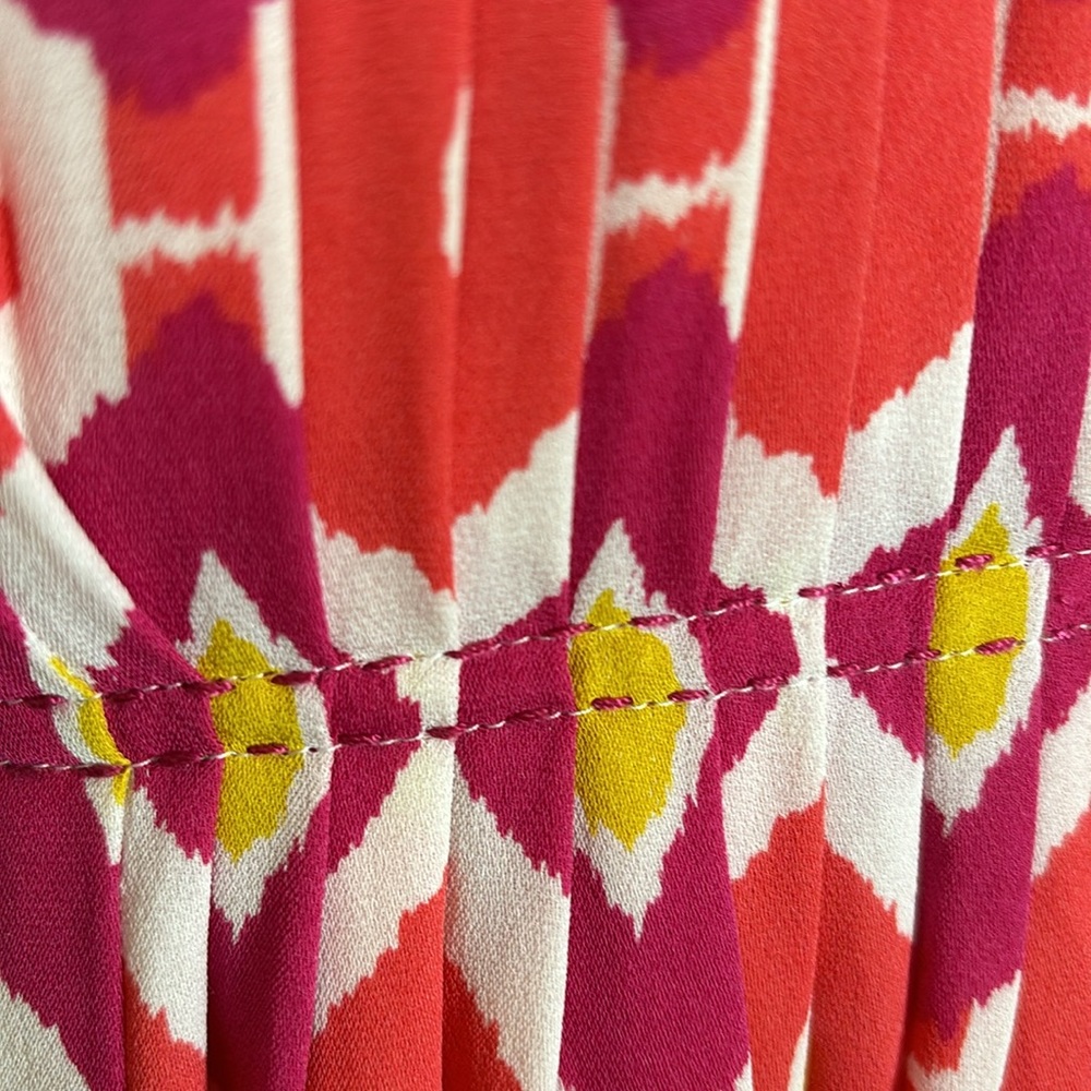 Tory Burch ikat print silk with a braided neckline - Picture 5 of 14